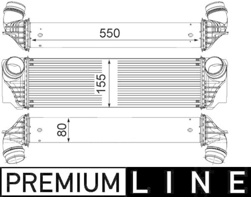 MAHLE Ladeluftkühler BEHR *** PREMIUM LINE ***