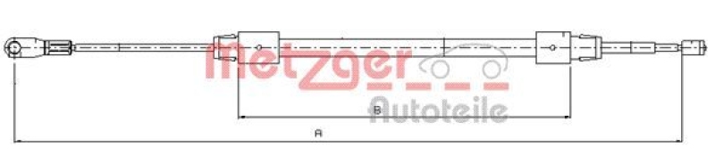 METZGER Cable Pull, parking brake