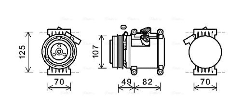 AVA QUALITY COOLING Kompressor, Klimaanlage