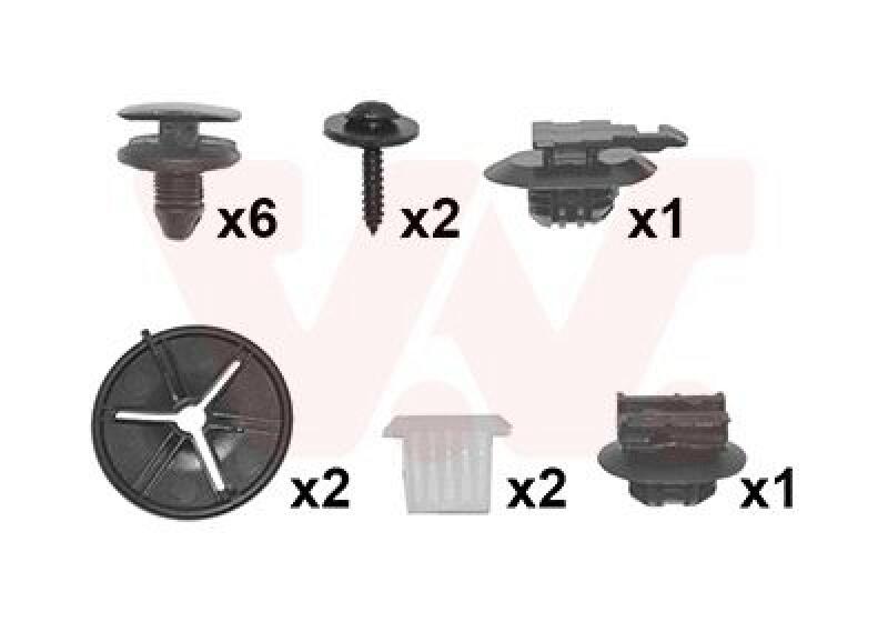 VAN WEZEL Mounting Kit, bumper