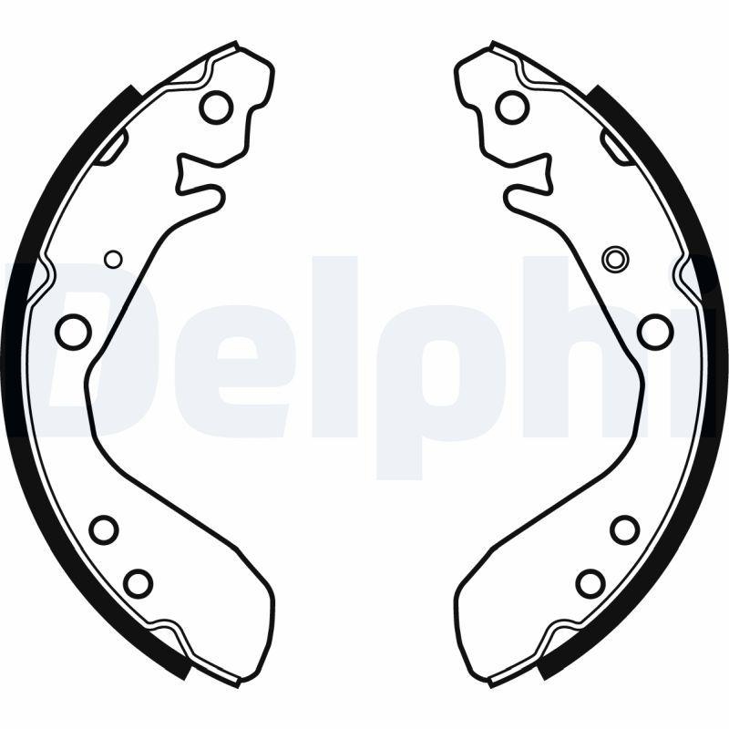 DELPHI Brake Shoe Set