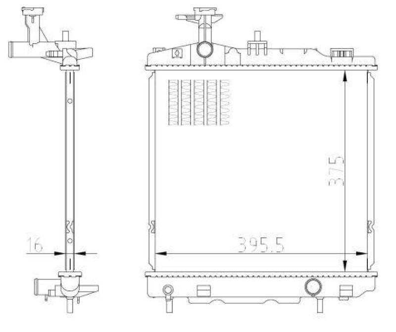 NRF Radiator, engine cooling