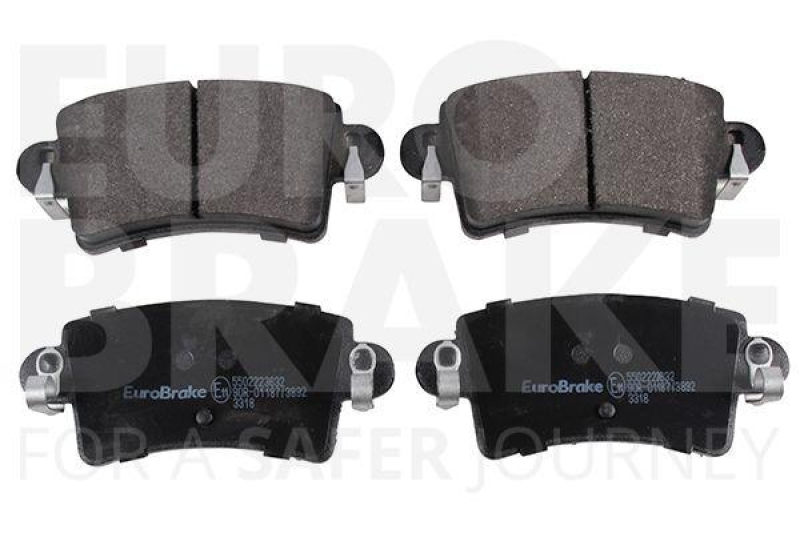 EUROBRAKE Bremsbelagsatz, Scheibenbremse 5502223632
