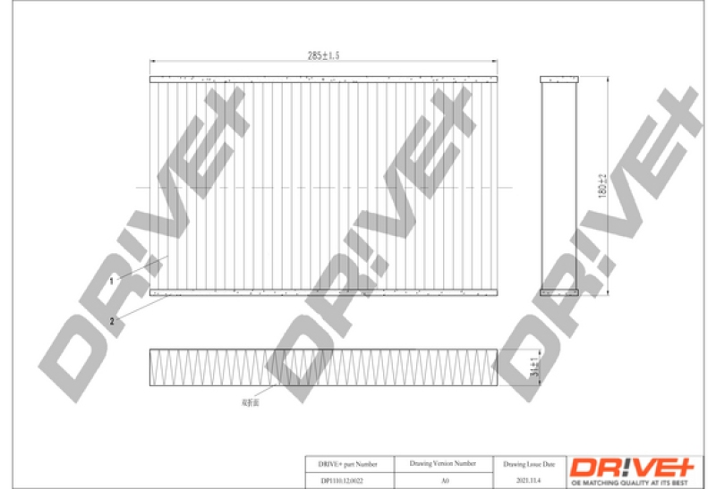 Dr!ve+ Filter, Innenraumluft