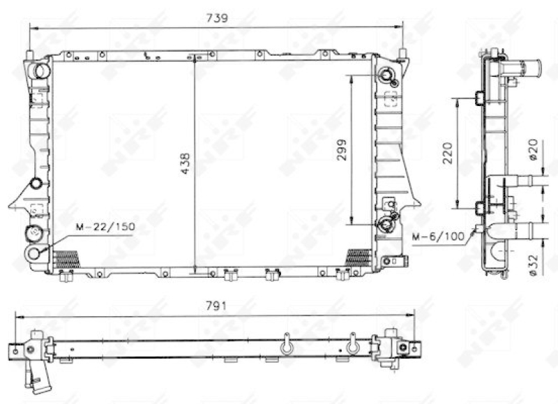 NRF Radiator, engine cooling