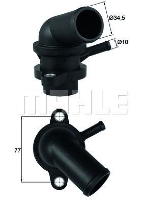 MAHLE Thermostat f&uuml;r K&uuml;hlmittel / K&uuml;hlerthermostat BEHR TI 240 87D