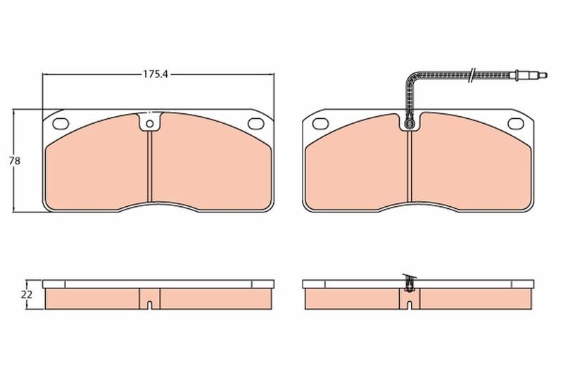 TRW Brake Pad Set, disc brake