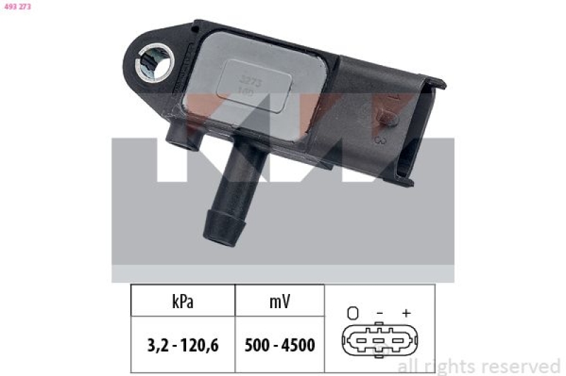 KW Sensor, Abgasdruck Made in Italy - OE Equivalent