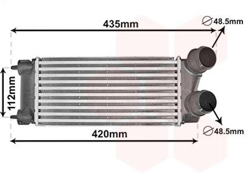 VAN WEZEL Intercooler, charger