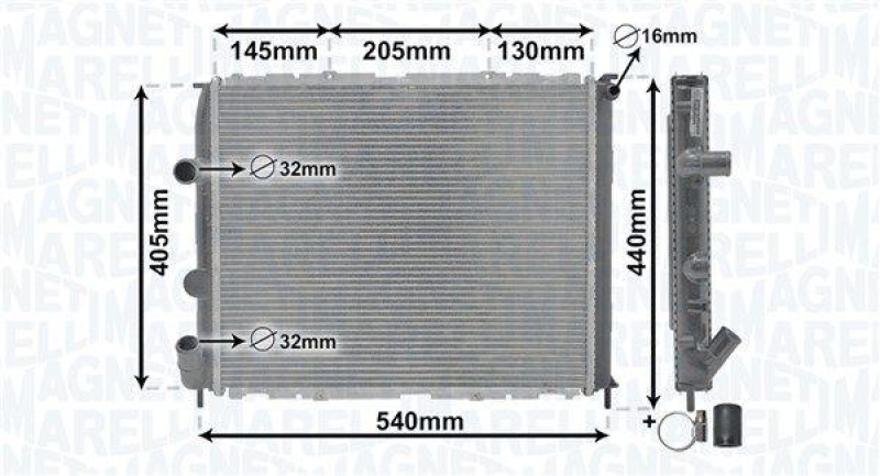 MAGNETI MARELLI Radiator, engine cooling
