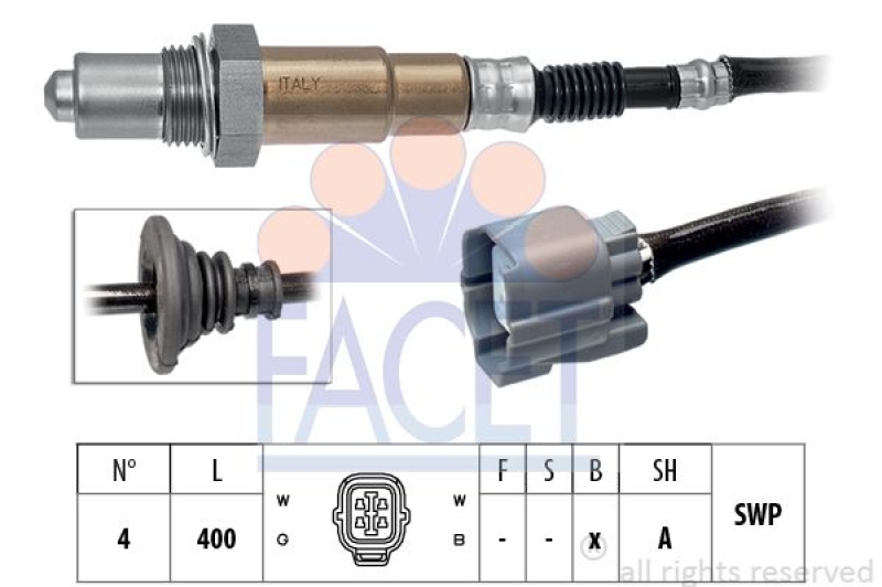 FACET Lambdasonde Made in Italy - OE Equivalent
