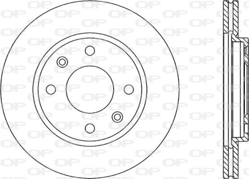 2x OPEN PARTS Bremsscheibe COATED