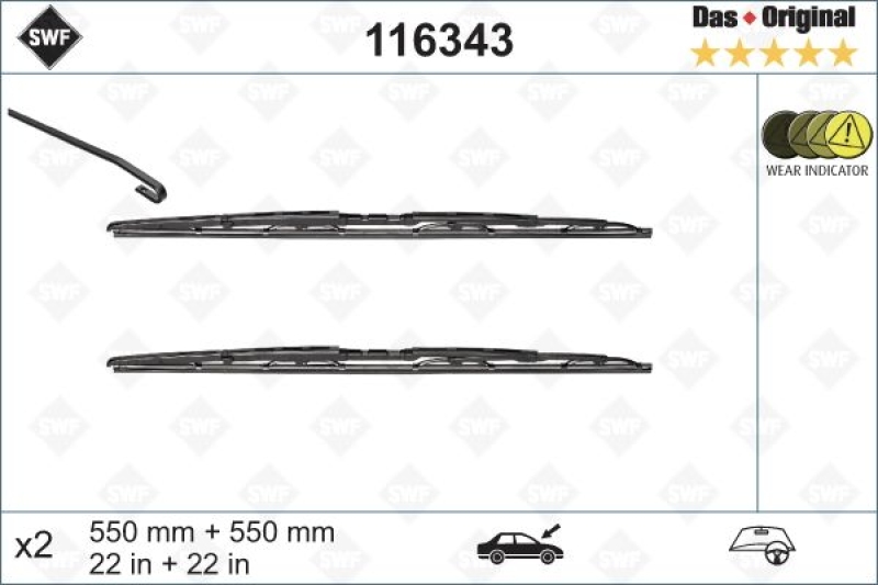 SWF Wischblatt DAS ORIGINAL SET