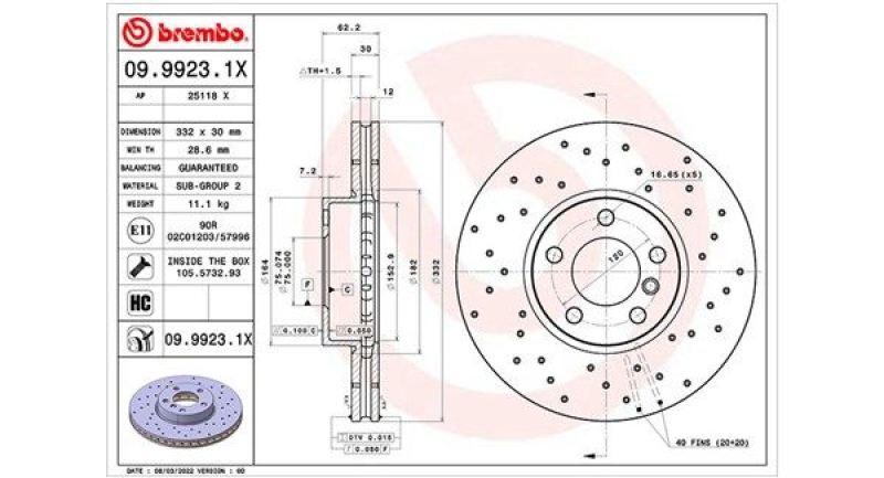 2x MAGNETI MARELLI Bremsscheibe