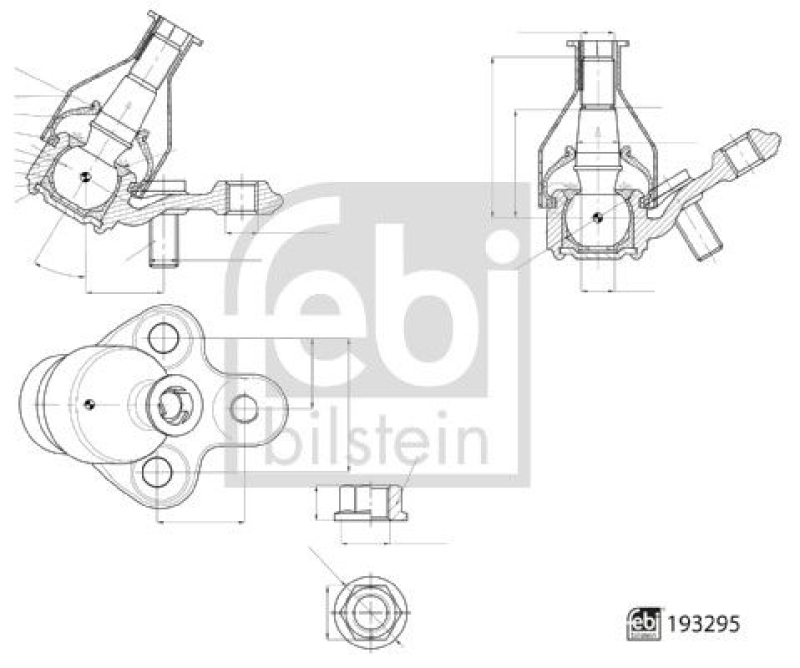 FEBI BILSTEIN Trag-/Führungsgelenk