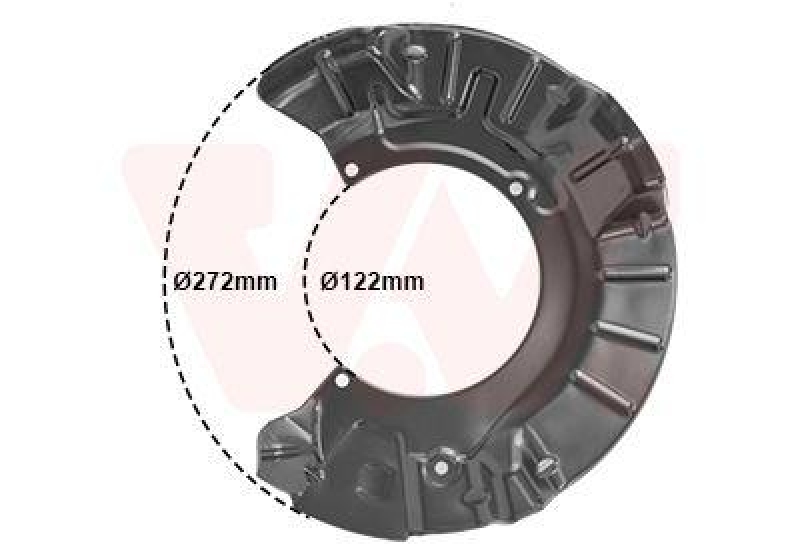 VAN WEZEL Splash Panel, brake disc