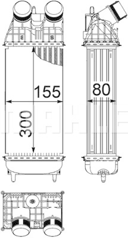 MAHLE Ladeluftkühler BEHR *** PREMIUM LINE ***