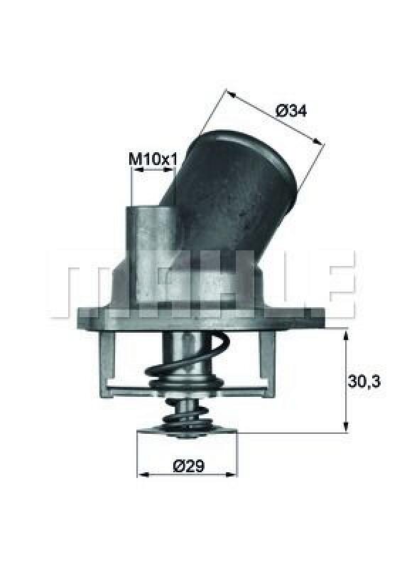 MAHLE Thermostat, coolant BEHR