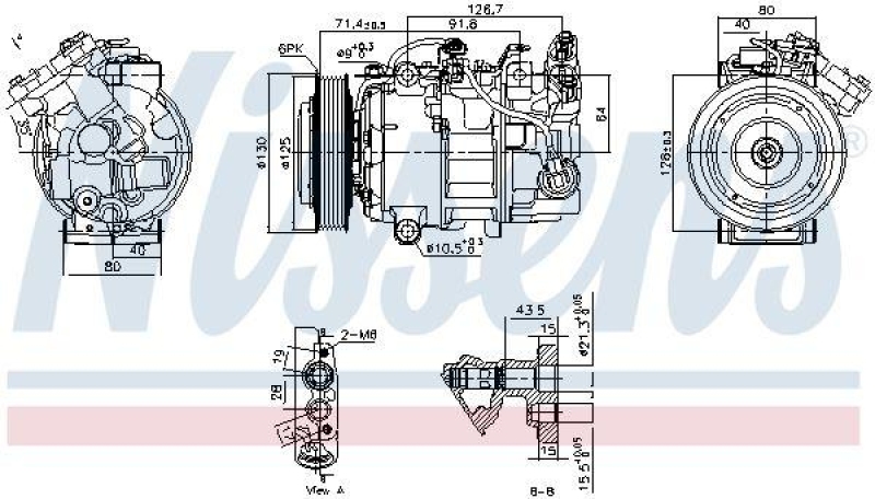 NISSENS Compressor, air conditioning ** FIRST FIT **