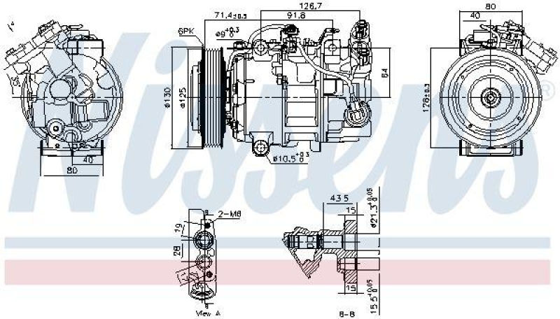 NISSENS Kompressor, Klimaanlage ** FIRST FIT **