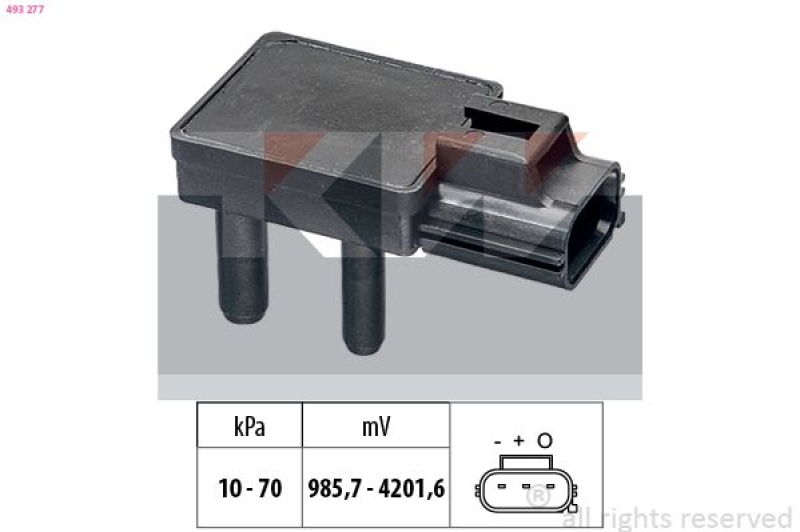 KW Sensor, Abgasdruck Made in Italy - OE Equivalent