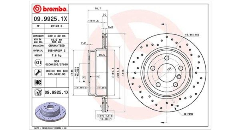 2x MAGNETI MARELLI Bremsscheibe