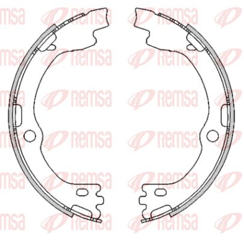 REMSA Bremsbackensatz, Feststellbremse