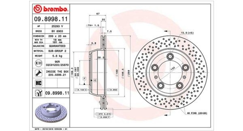 2x MAGNETI MARELLI Bremsscheibe