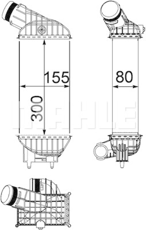 MAHLE Ladeluftkühler BEHR *** PREMIUM LINE ***