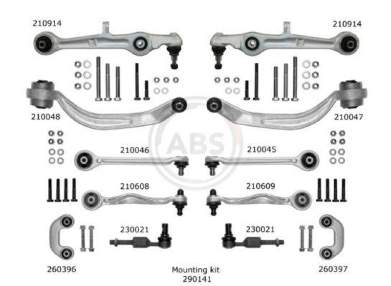 Repair Kit, control arm SMARTKIT