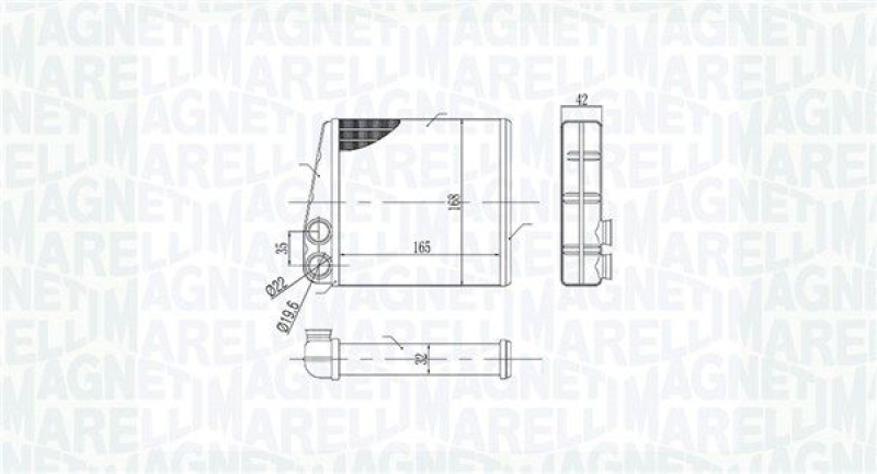 MAGNETI MARELLI Heat Exchanger, interior heating