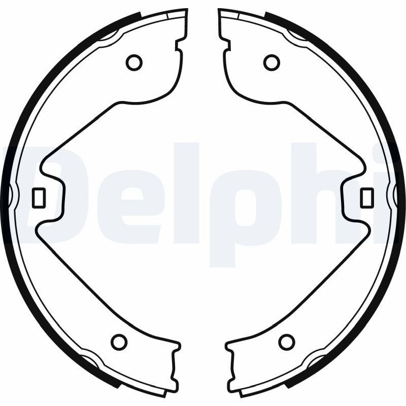 DELPHI Bremsbackensatz, Feststellbremse LS1995