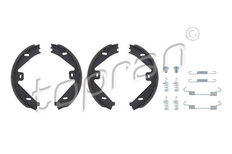 TOPRAN Brake Shoe Set, parking brake
