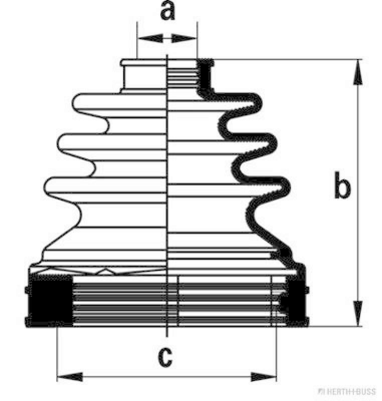 HERTH+BUSS JAKOPARTS Faltenbalgsatz, Antriebswelle