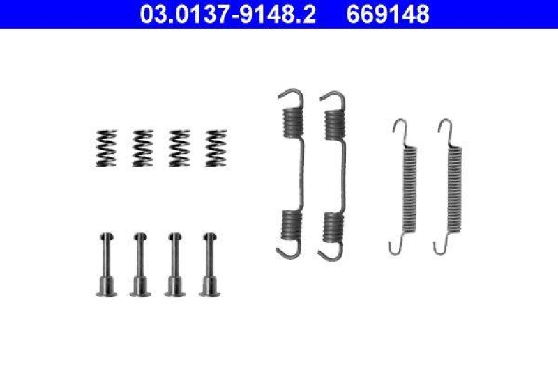 ATE Accessory Kit, parking brake shoes