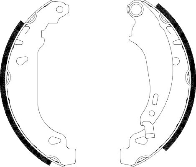 HELLA Brake Shoe Set