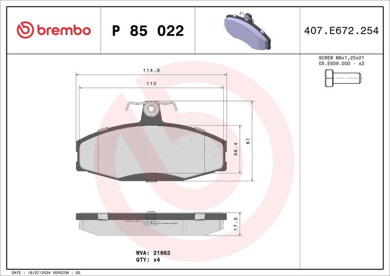BREMBO BREMSSCHEIBEN + BREMBO BREMSBELÄGE