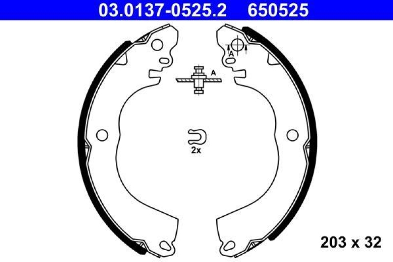 ATE Brake Shoe Set