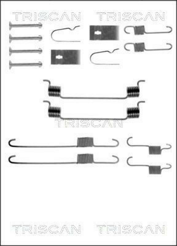 TRISCAN Zubehörsatz Bremsbacken Trommelbremse Montagesatz