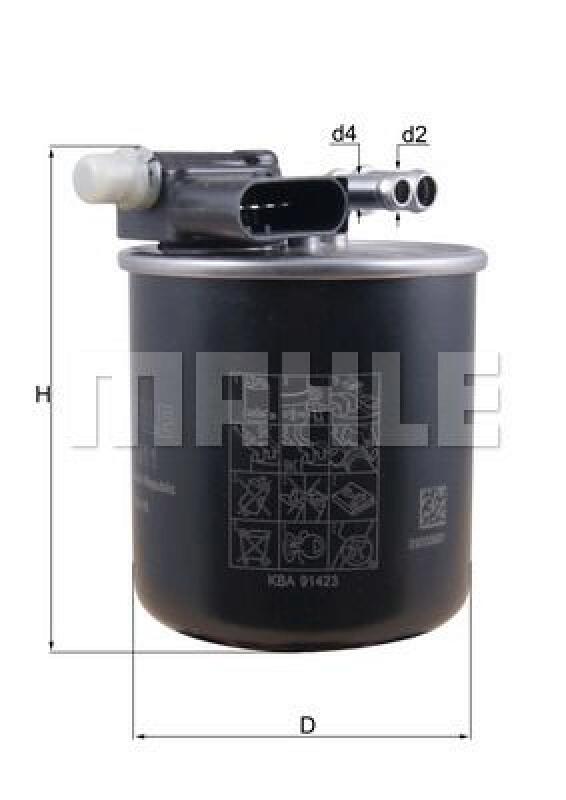 MAHLE Fuel filter