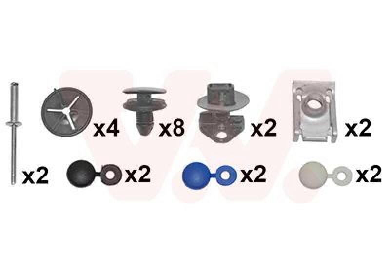 VAN WEZEL Mounting Kit, bumper