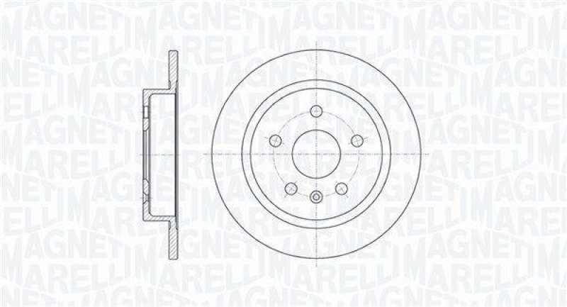 MAGNETI MARELLI Bremsscheibe 361302040101