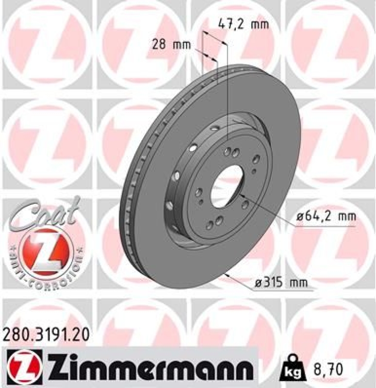 Zimmermann Bremsscheiben + Zimmermann Bremsbeläge