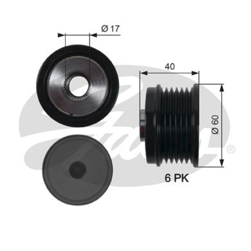 GATES Generatorfreilauf DriveAlign&reg; OAP7153