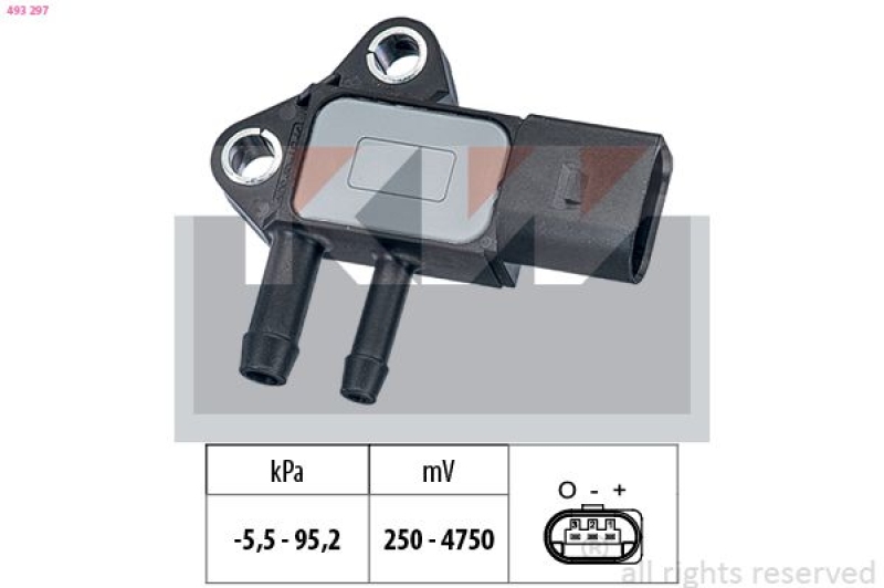 KW Sensor, Abgasdruck Made in Italy - OE Equivalent