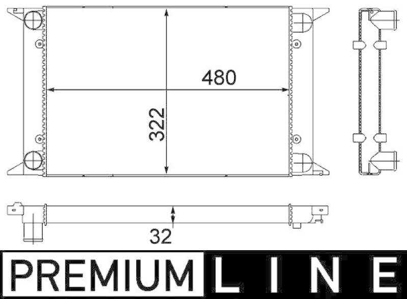 MAHLE K&uuml;hler, Motork&uuml;hlung BEHR *** PREMIUM LINE *** CR 415 000P