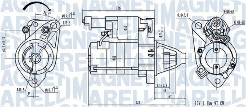MAGNETI MARELLI Starter 63721458010