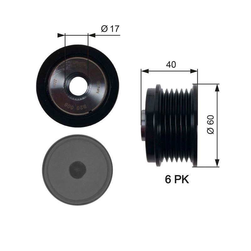 GATES Alternator Freewheel Clutch DriveAlign®