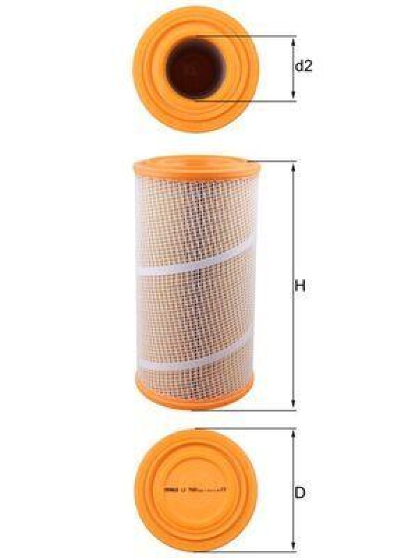 MAHLE Luftfilter LX 7080