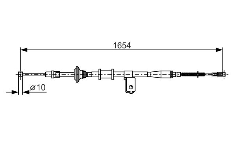 BOSCH Seilzug, Feststellbremse 1 987 482 172